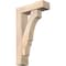 Ekena Millwork Balboa Block Smooth Bracket w/ Offset Brace, Douglas Fir, 5 1/2"W x 18"D x 30"H BKT0604X18X30BOA05SDF - alternate 1
